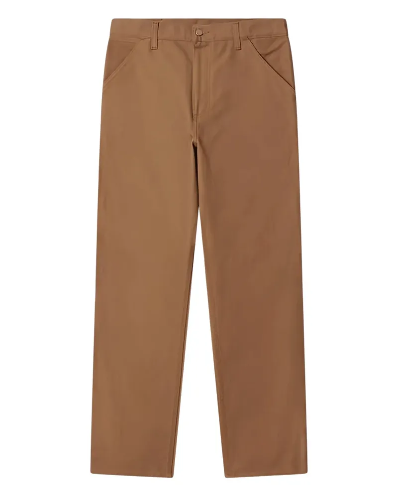 Carhartt WIP Hose mit Logo-Patch - Braun Braun