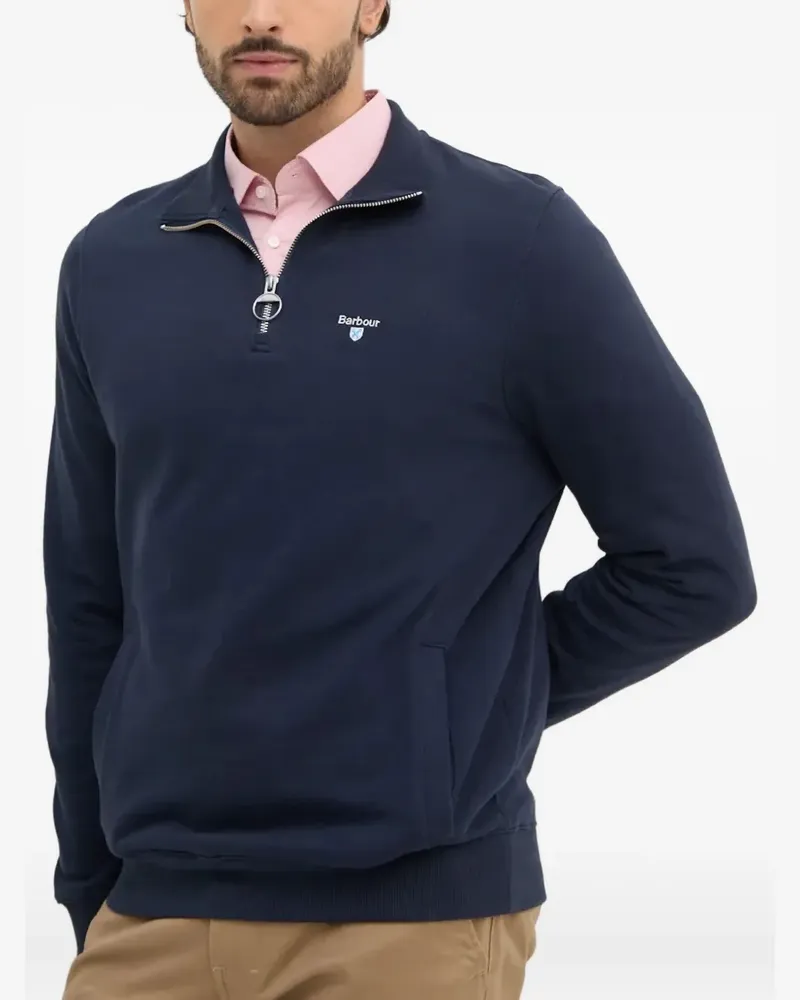 Barbour Sweatshirt mit Reißverschluss - Blau Blau
