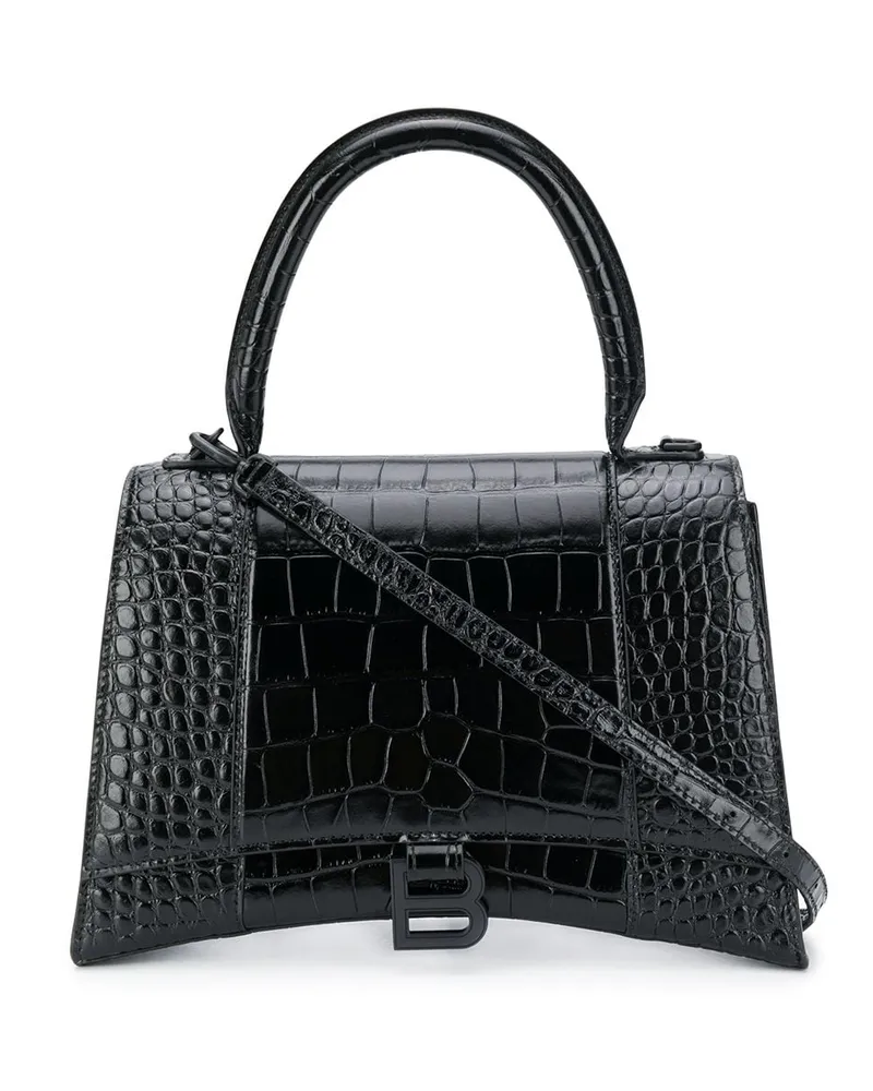 Balenciaga Handtasche mit Kroko-Prägung - Schwarz Schwarz