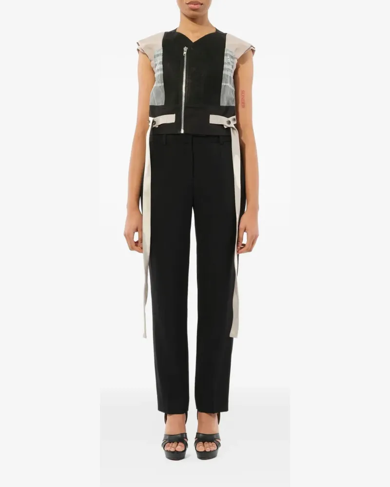 Rick Owens cropped gilet - Schwarz Schwarz