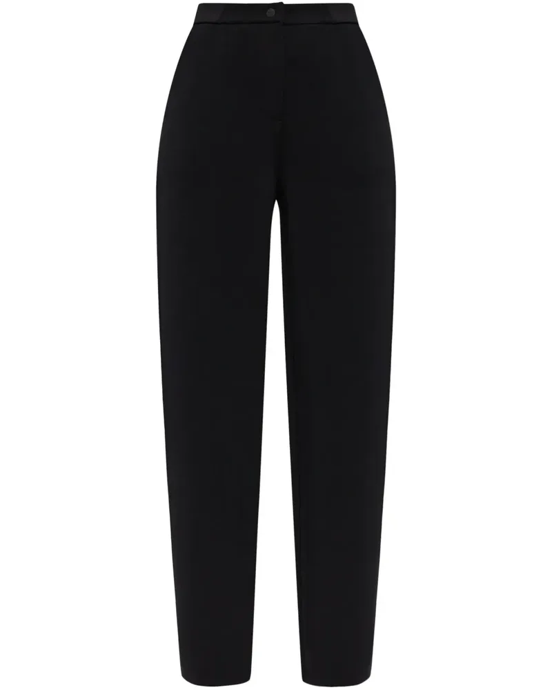 Emporio Armani Jogginghose mit hohem Bund - Schwarz Schwarz