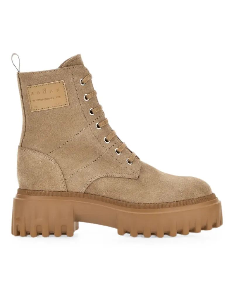 Hogan H700 Schnürstiefel - Nude Nude