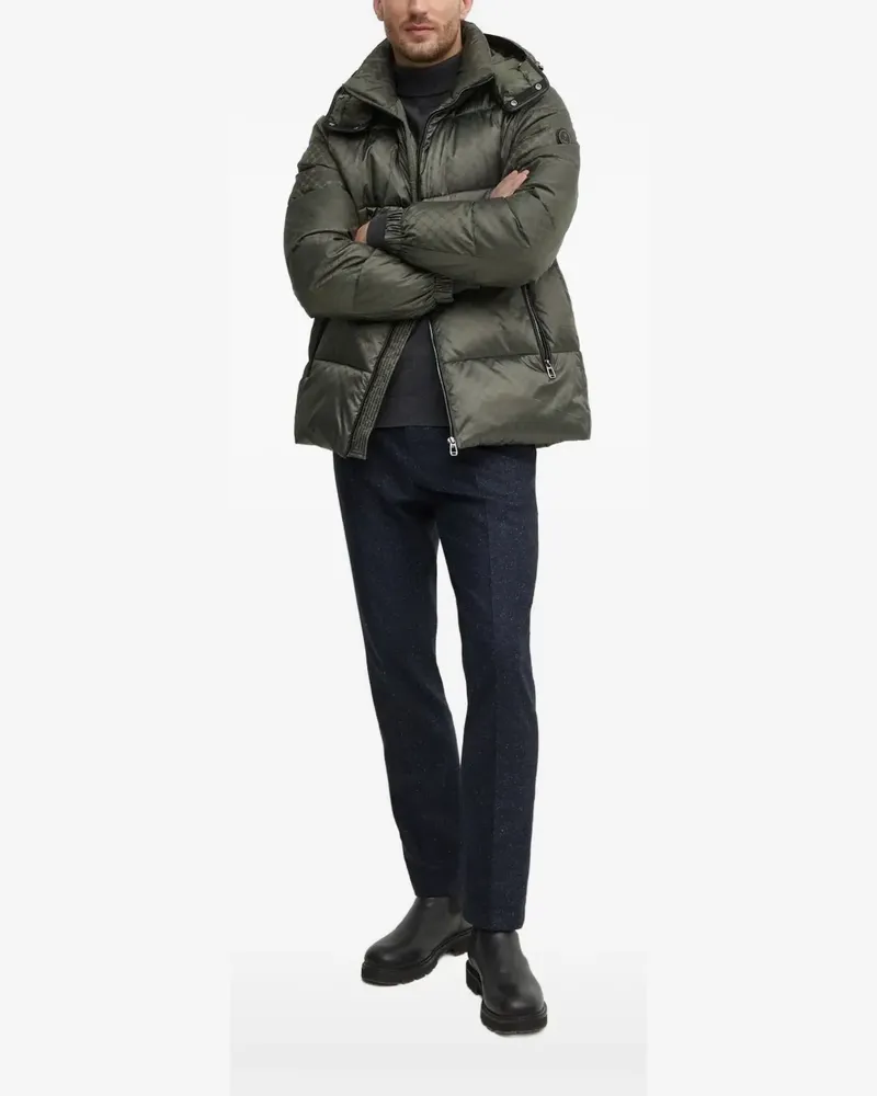 JOOP! Gefütterte Jacke mit Logo-Muster - Grau Grau