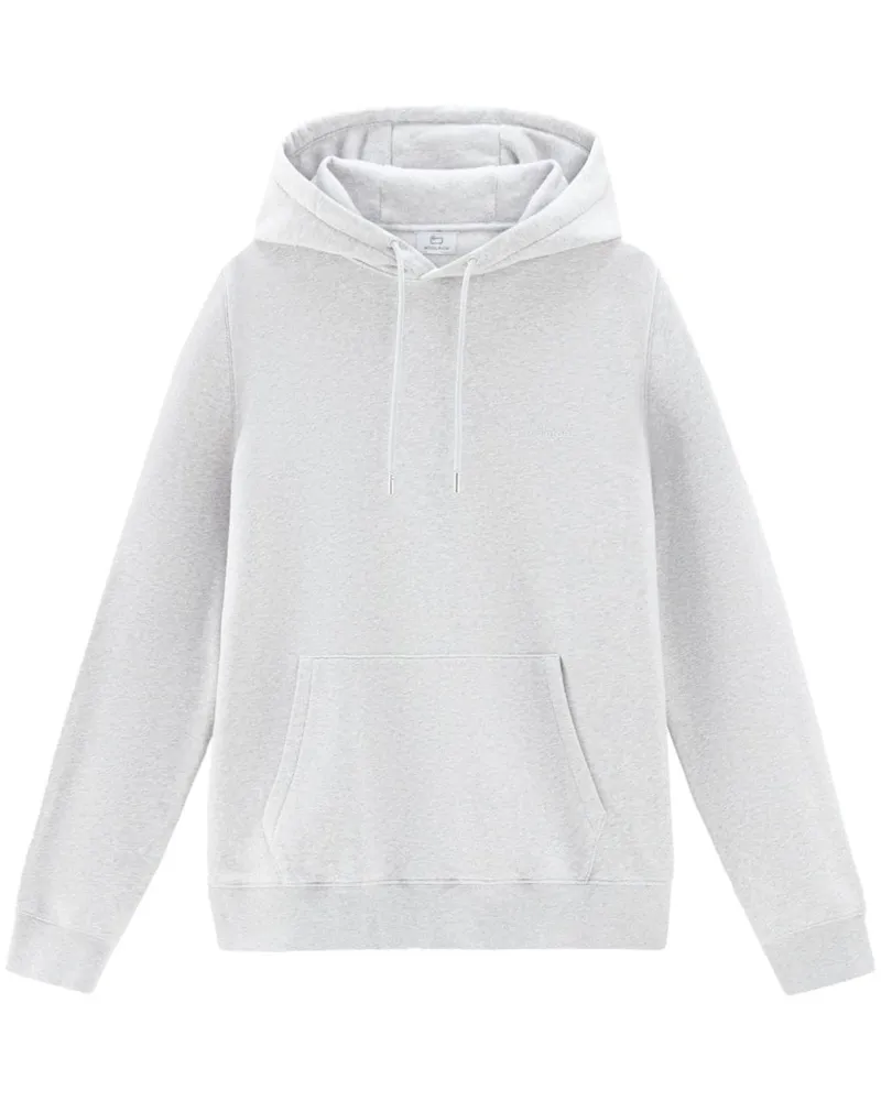 Woolrich Hoodie mit Logo-Stickerei - Grau Grau