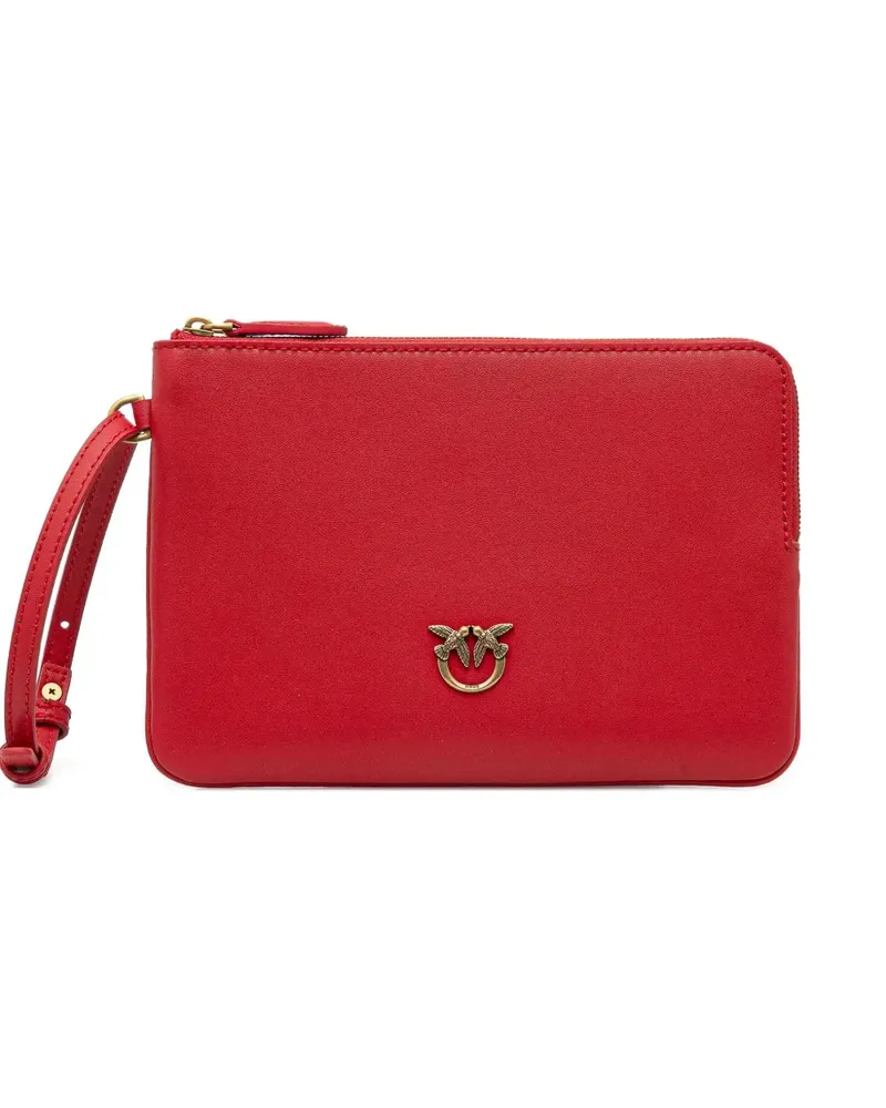 Pinko Kleine Clutch mit Reißverschluss - Rot Rot
