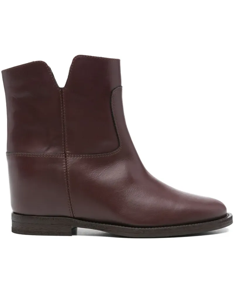 Via Roma 15 Stiefel aus Leder 25mm - Rot Rot