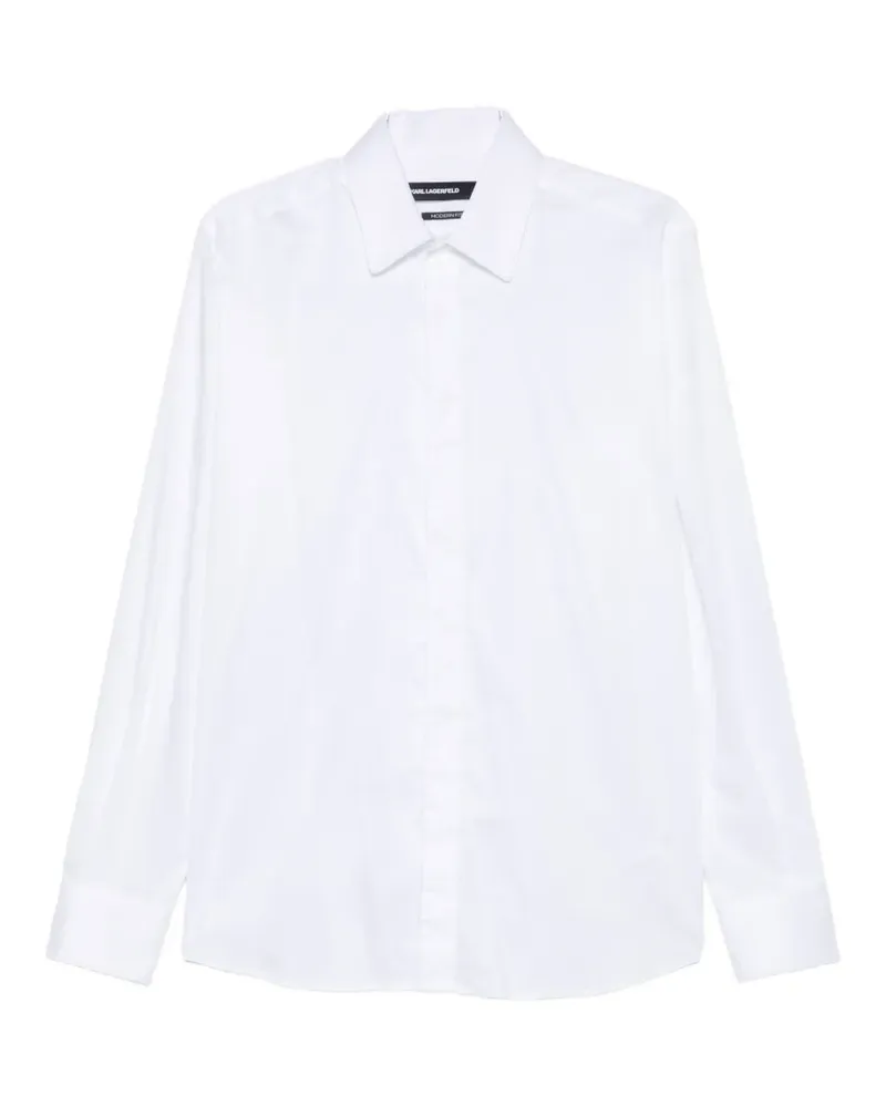Karl Lagerfeld long-sleeve button-down shirt - Weiß Weiß