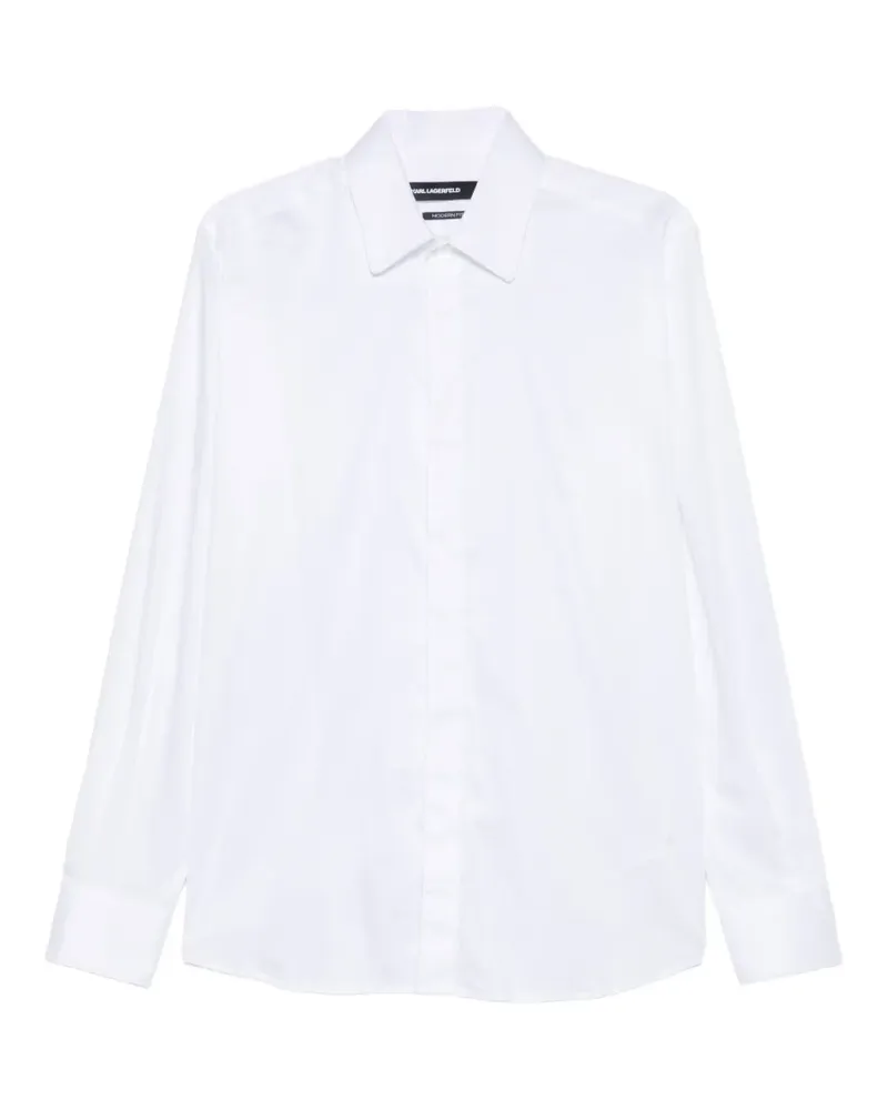 Karl Lagerfeld long-sleeve button-down shirt - Weiß Weiß