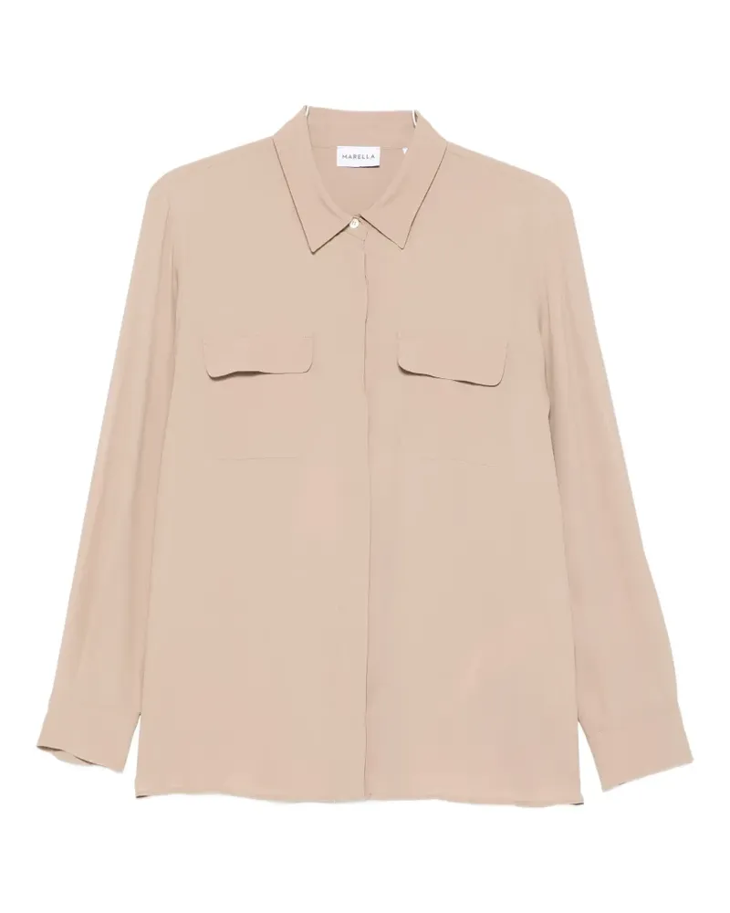 MARELLA Febe pocket shirt - Nude Nude