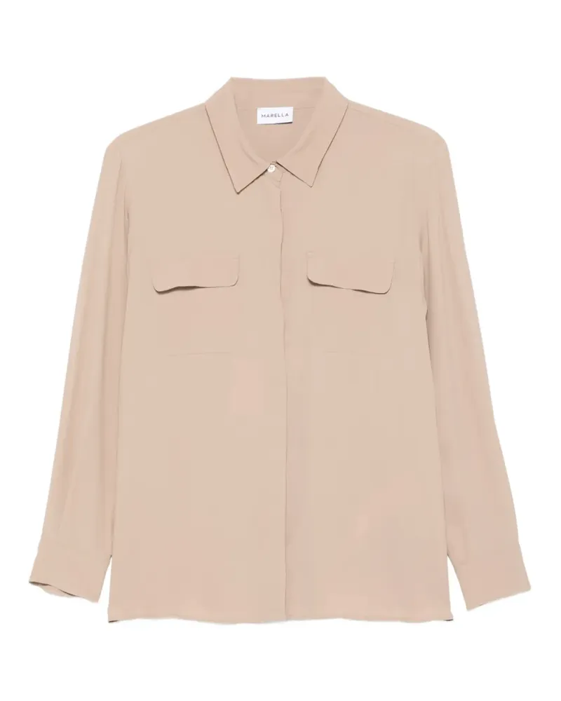 MARELLA Febe pocket shirt - Nude Nude