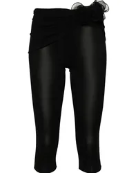 Magda Butrym Leggings mit floralen Applikationen Schwarz