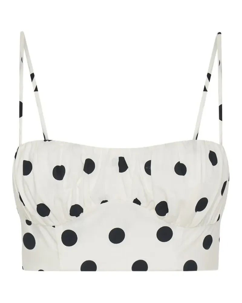 NICHOLAS Yulia polka-dot top - Weiß Weiß