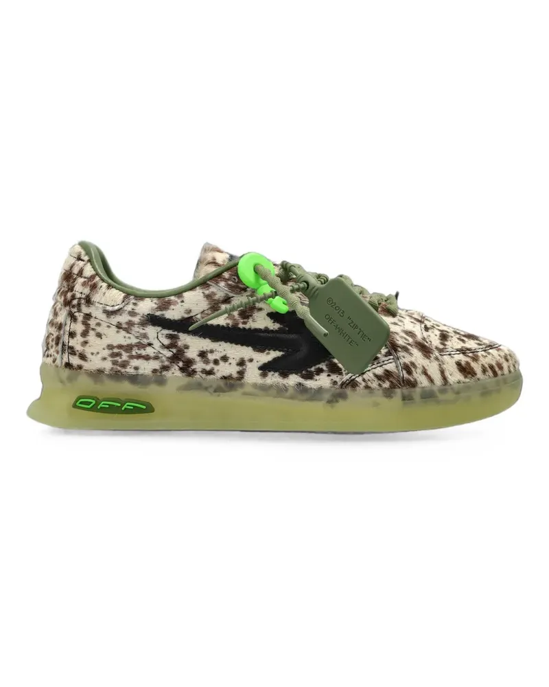 OFF-WHITE End Of Play animal-print sneakers - Nude Nude