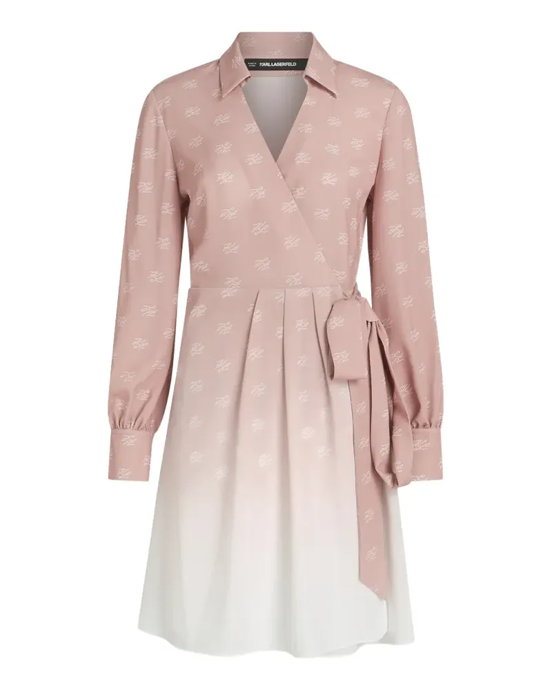 Karl Lagerfeld Minikleid mit Farbverlauf - Rosa Rosa