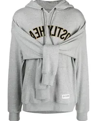 Mostly Heard Rarely Seen Hoodie mit Logo-Print Grau