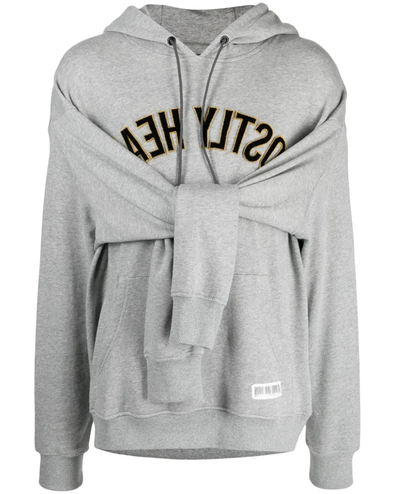 Mostly Heard Rarely Seen Hoodie mit Logo-Print Grau