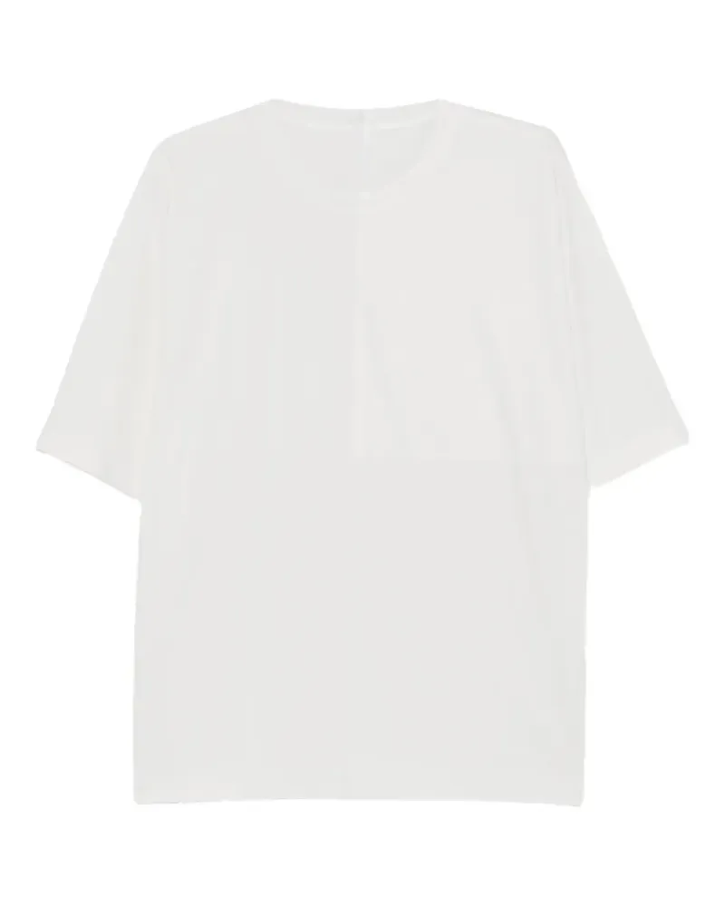 Issey Miyake crew-neck T-shirt - Weiß Weiß