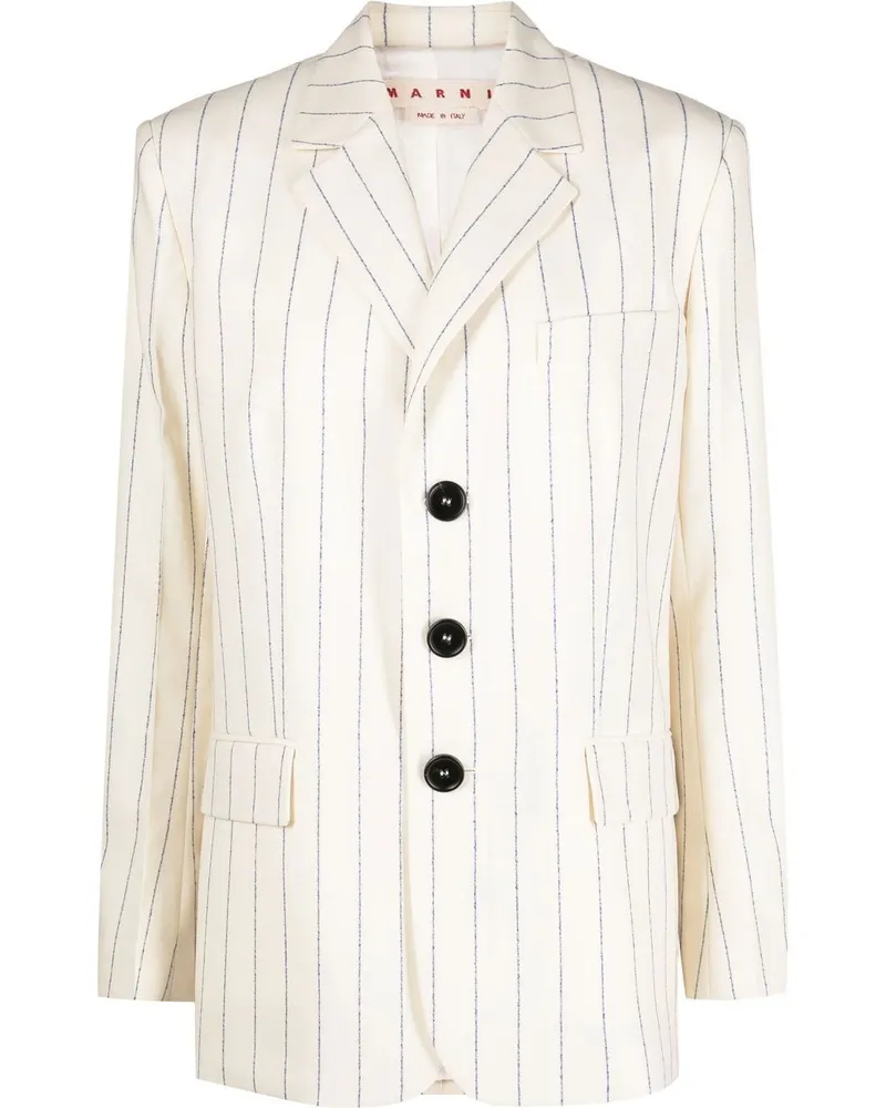 Marni Gestreifter Blazer - Nude Nude