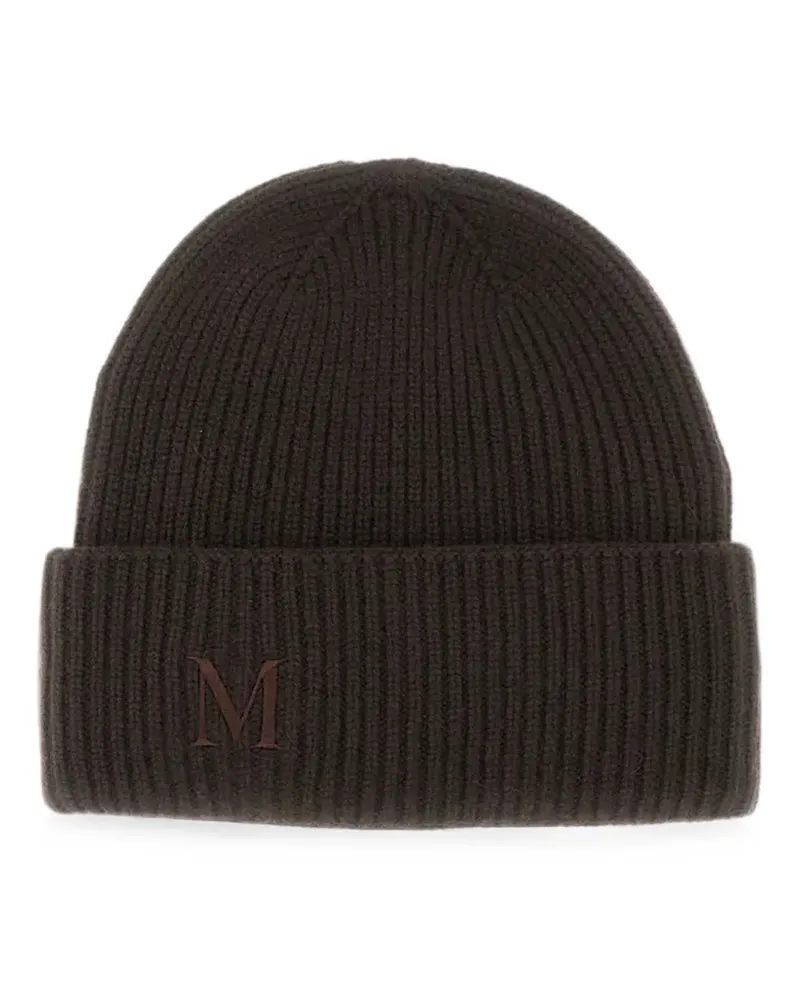 Max Mara rib-knit cashmere beanie hat - Braun Braun