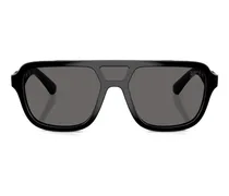 Getönte Pilotenbrille - Schwarz