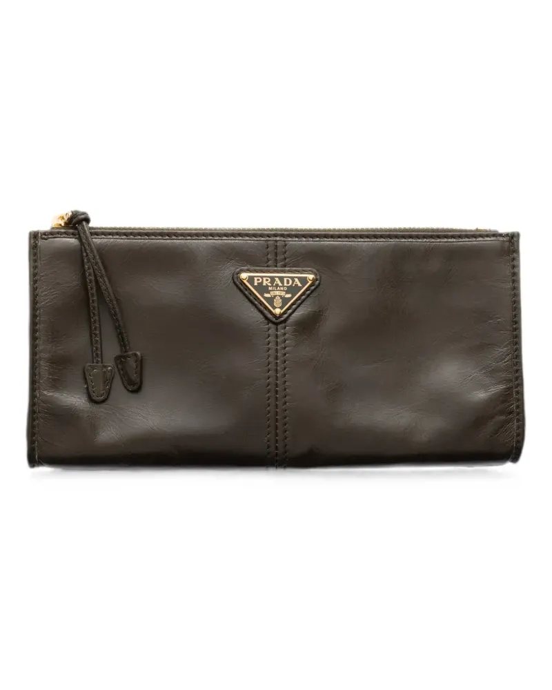Prada leather pouch - Grün Grün