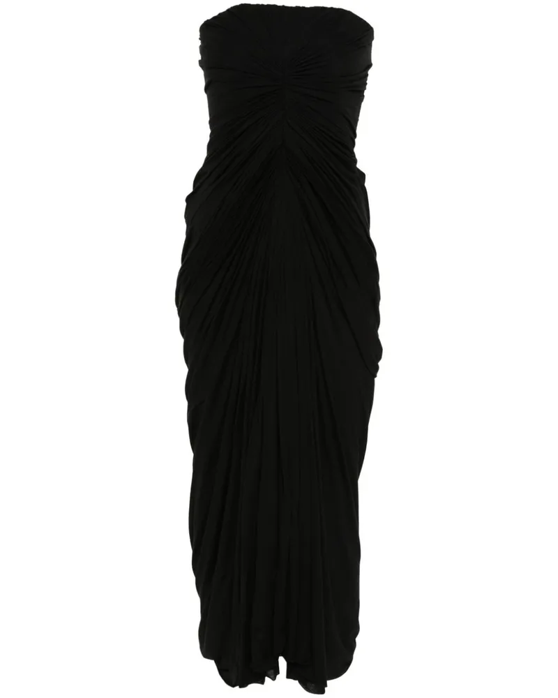 Rick Owens Radiance Midikleid - Schwarz Schwarz