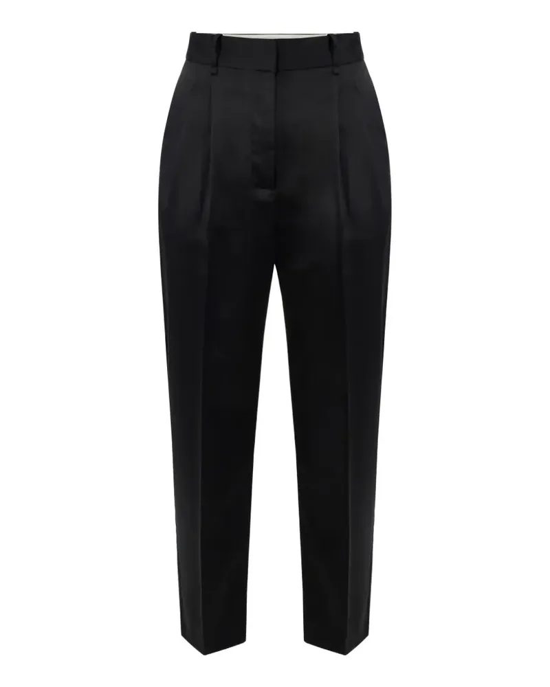 Elisabetta Franchi stretch satin trousers - Schwarz Schwarz