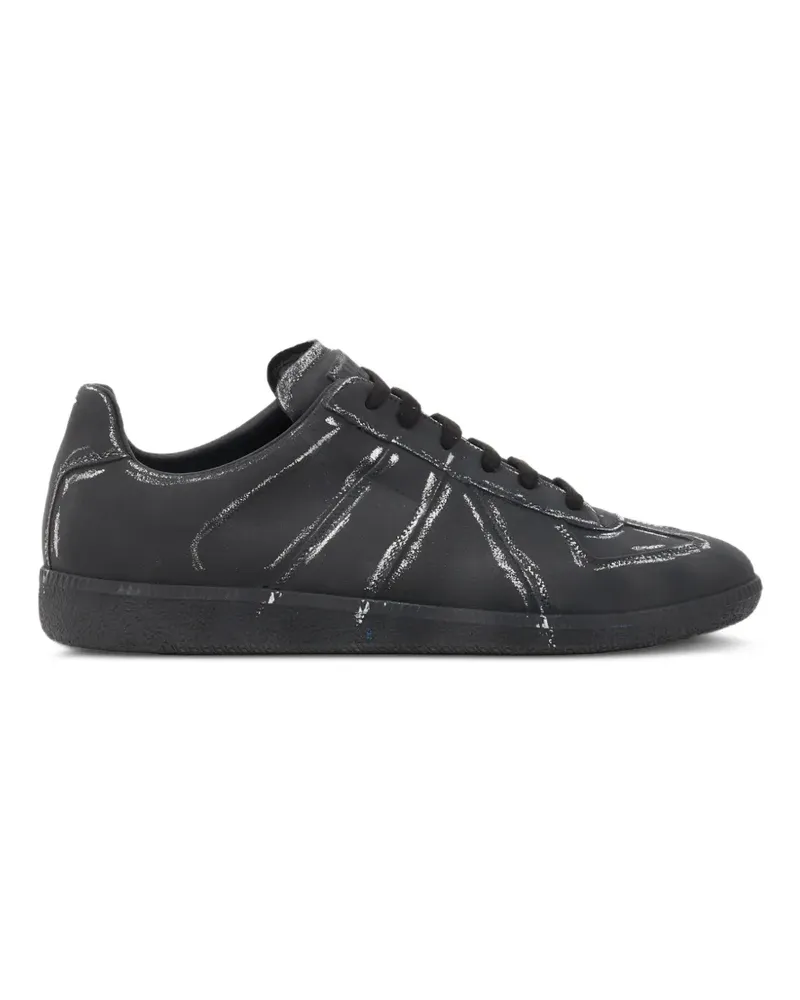 Maison Margiela Sneakers mit Kreideeffekt - Schwarz Schwarz