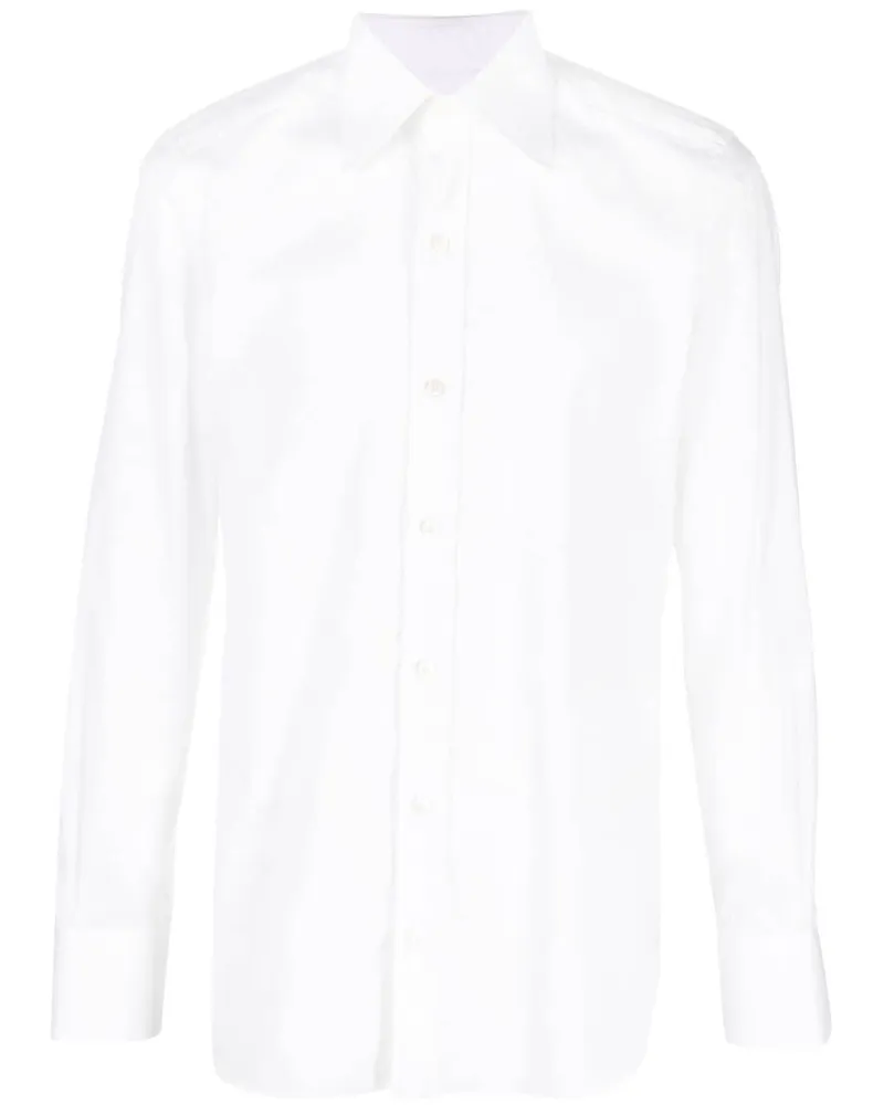 Tom Ford Langärmeliges Hemd - Weiß Weiß
