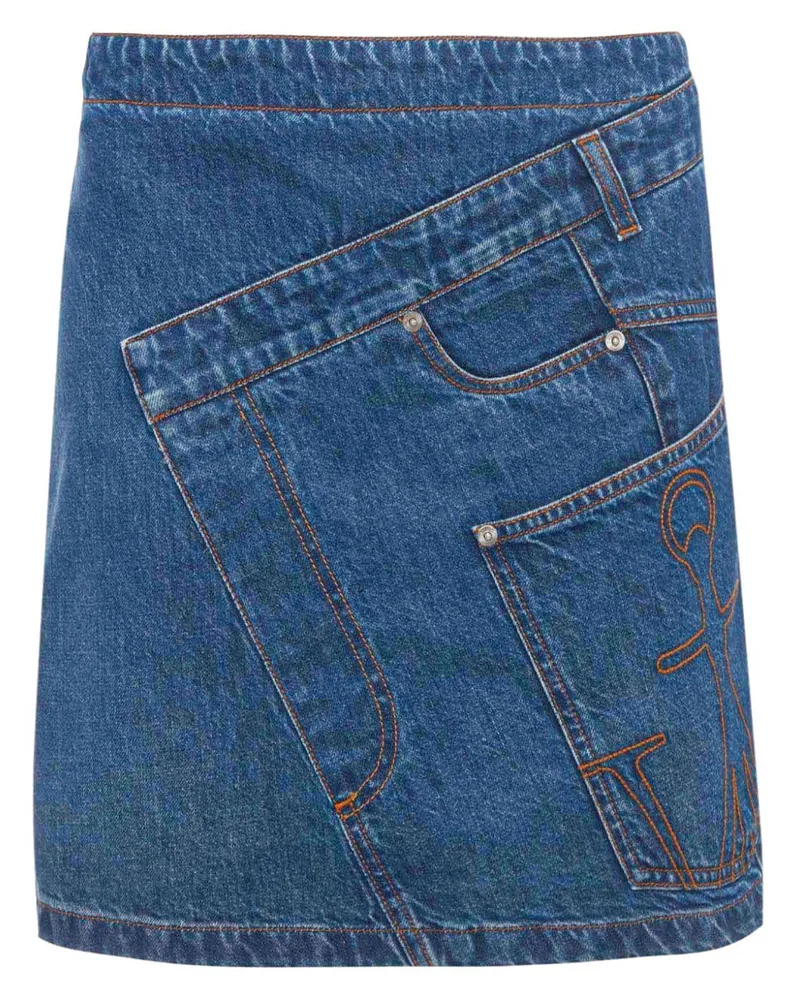 J.W.Anderson Jeans-Minirock mit JW-Initialien - Blau Blau