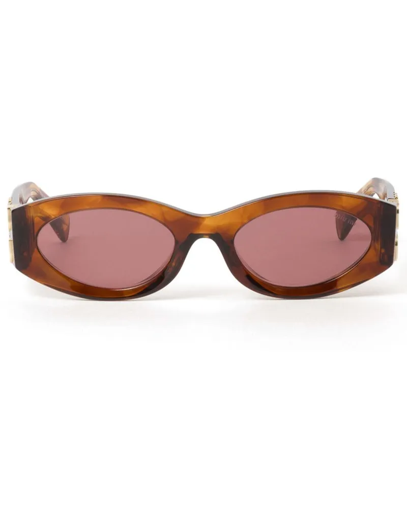 Miu Miu Miu Glimpse Cat-Eye-Sonnenbrille - Braun Braun