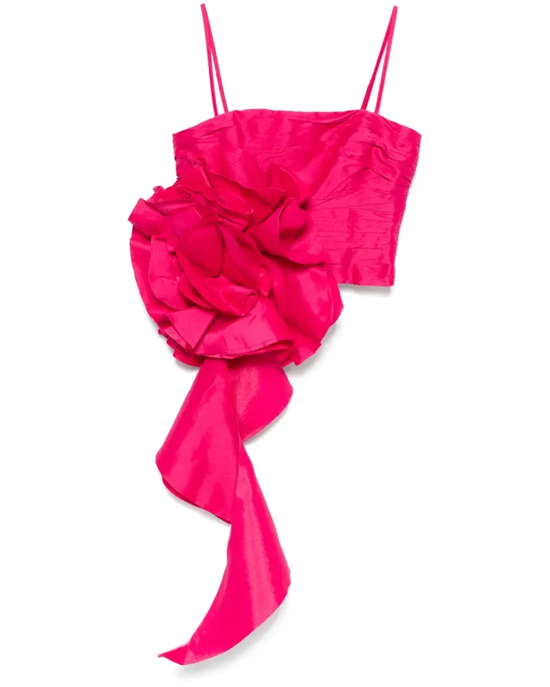Aje. Potion Spiral Cropped-Top - Rosa Rosa