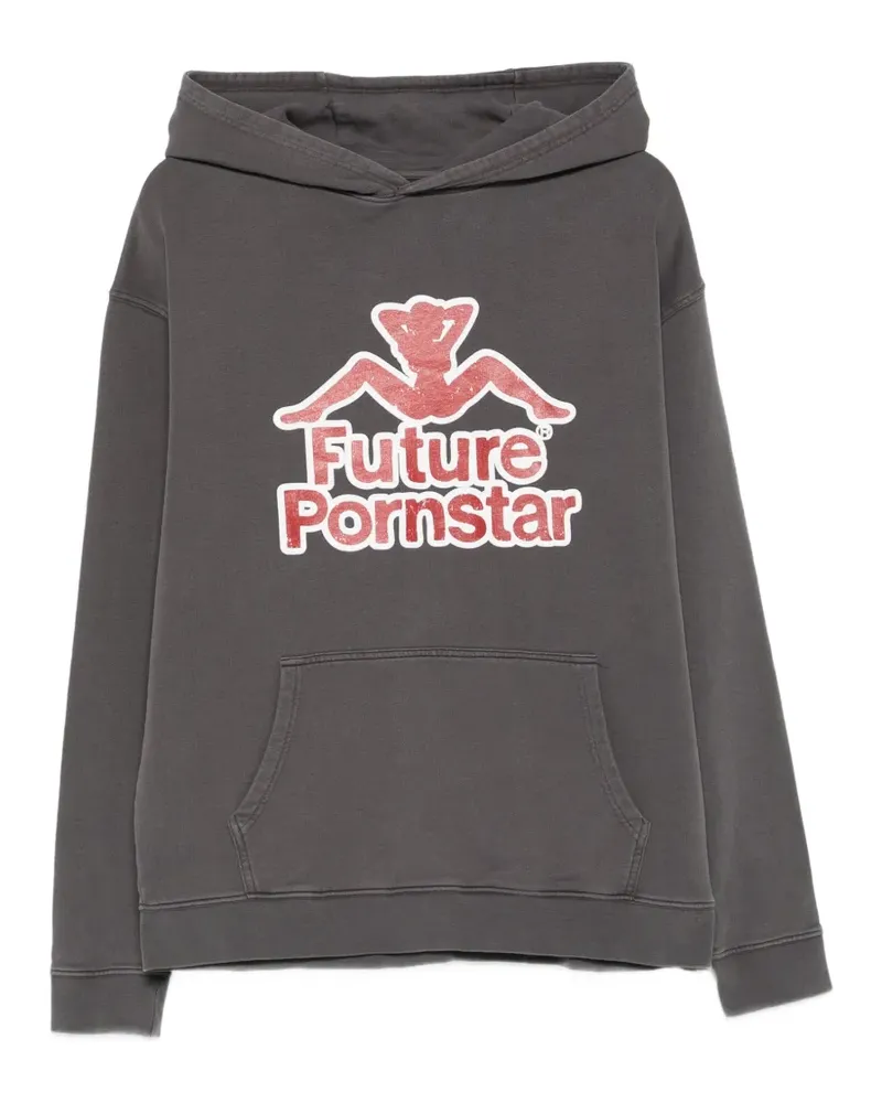 Carne Bollente Future Pornstar printed hoodie - Grau Grau