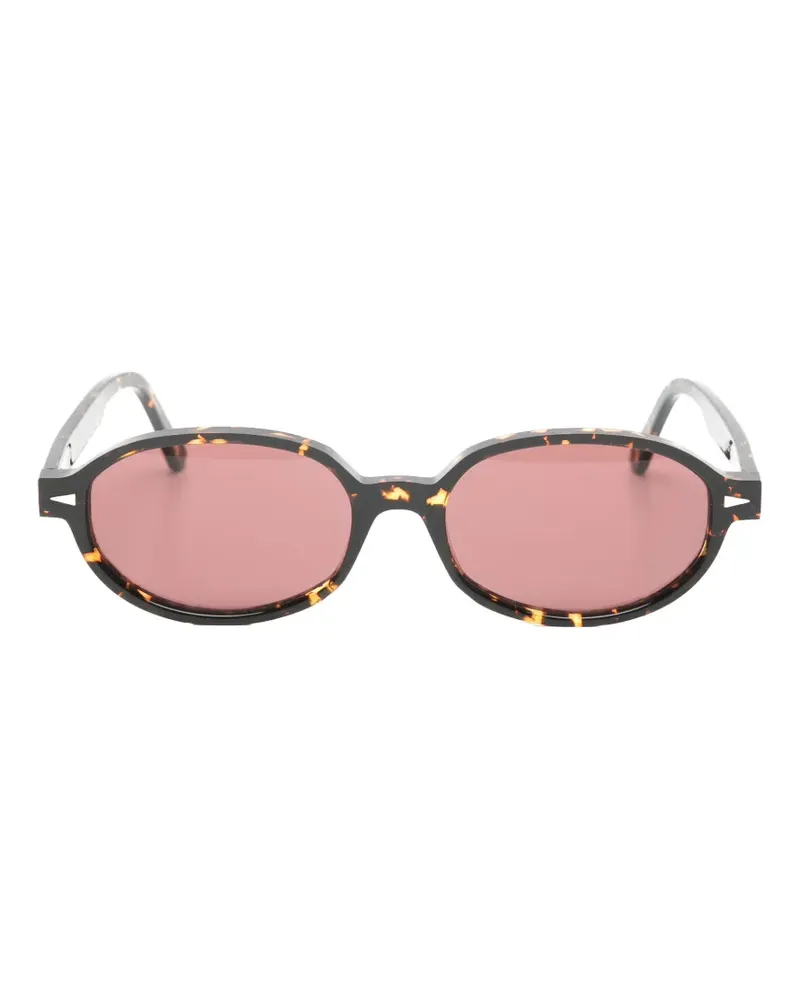 AHLEM Ovale Rohan Sonnenbrille - Braun Braun