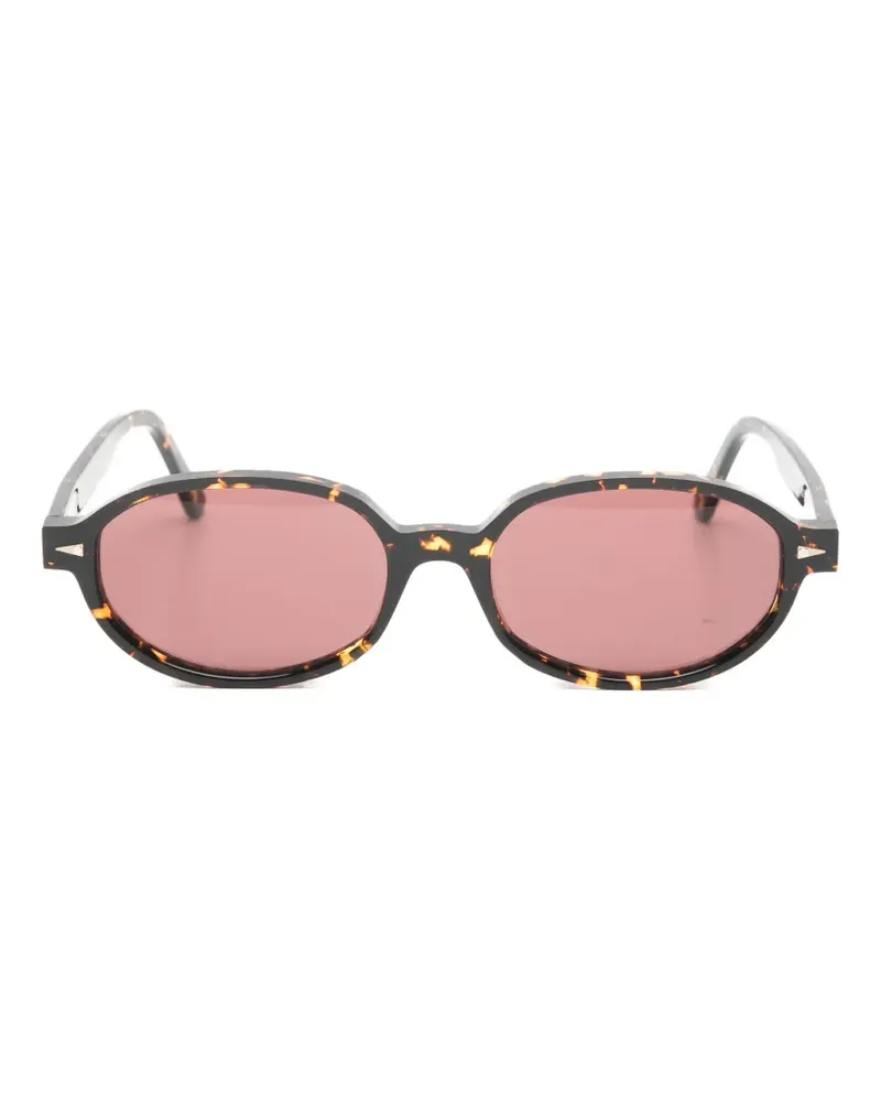 AHLEM Ovale Rohan Sonnenbrille - Braun Braun