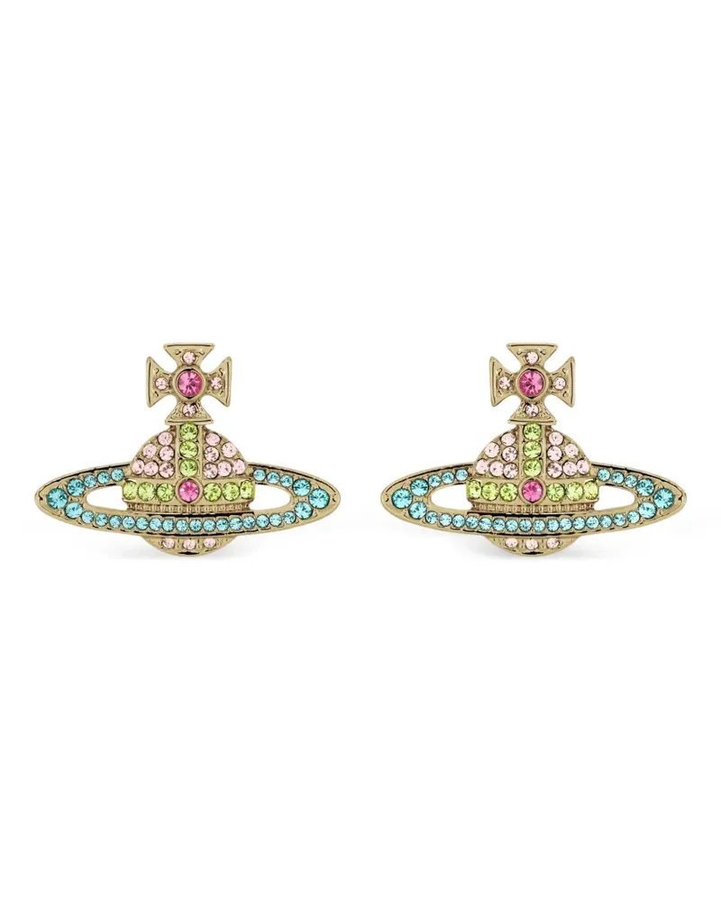 Vivienne Westwood Hängeohrringe mit Kristallen - Gold Gold