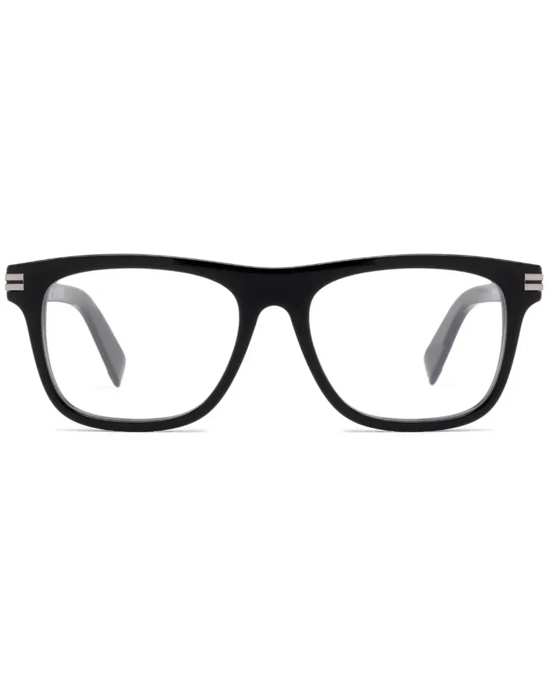 Ermenegildo Zegna Brille mit eckigem Gestell - Schwarz Schwarz
