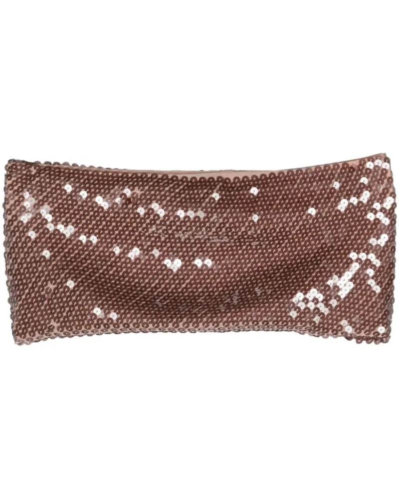 Rick Owens Lilies Bandeau-Top mit Pailletten - Rosa Rosa