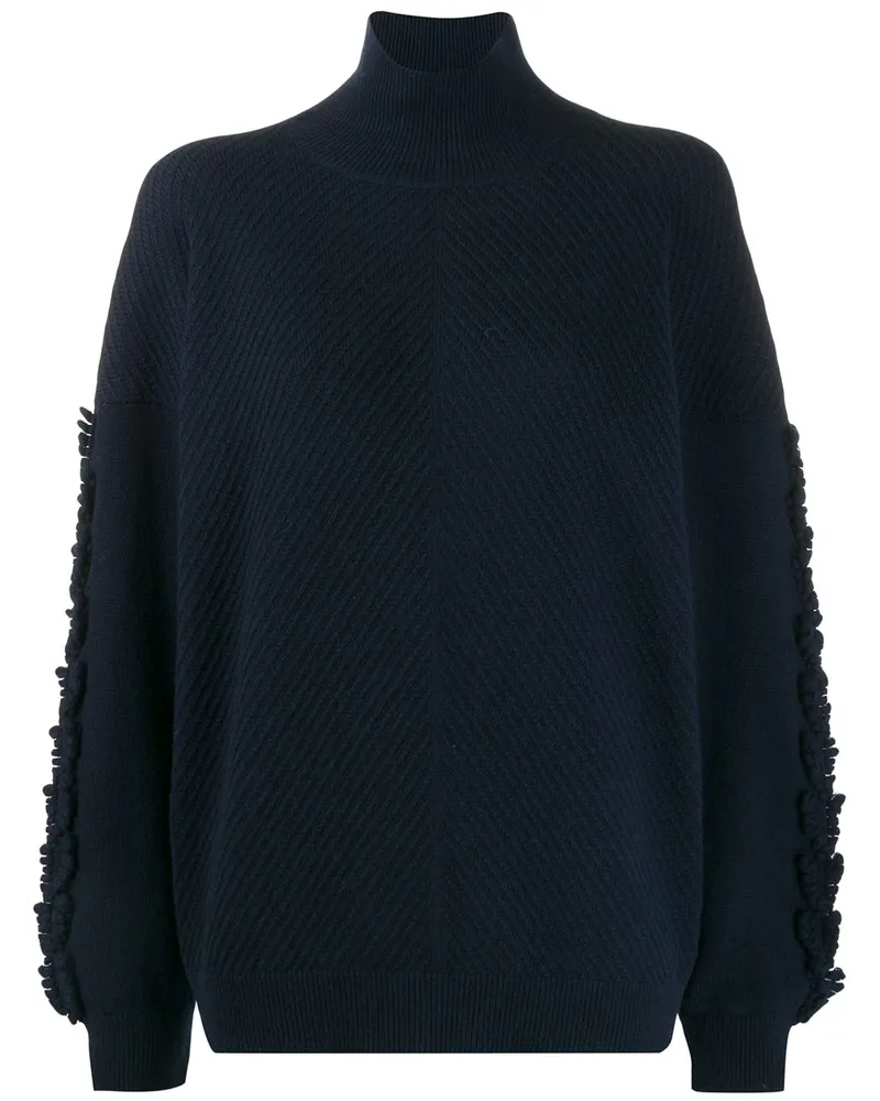 Barrie Pullover mit strukturierten Ärmeln - Blau Blau