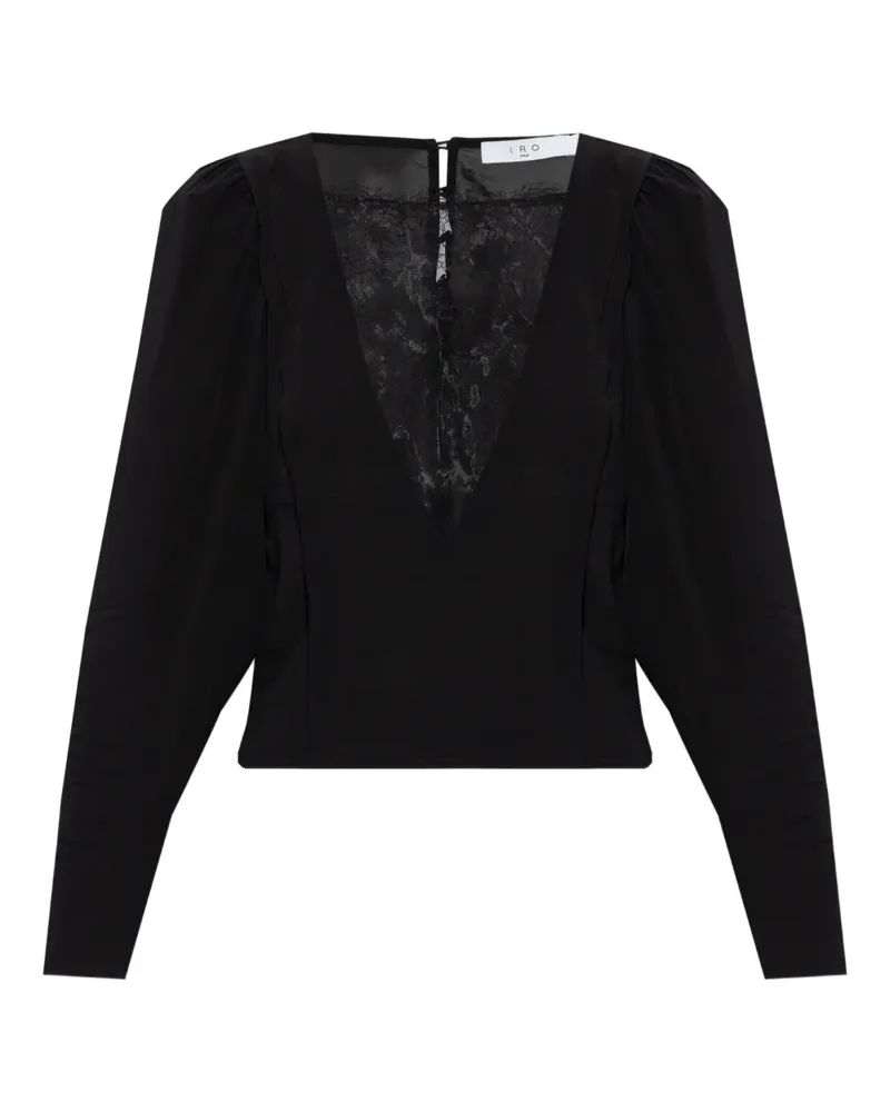 IRO Bluse mit Einsätzen - Schwarz Schwarz