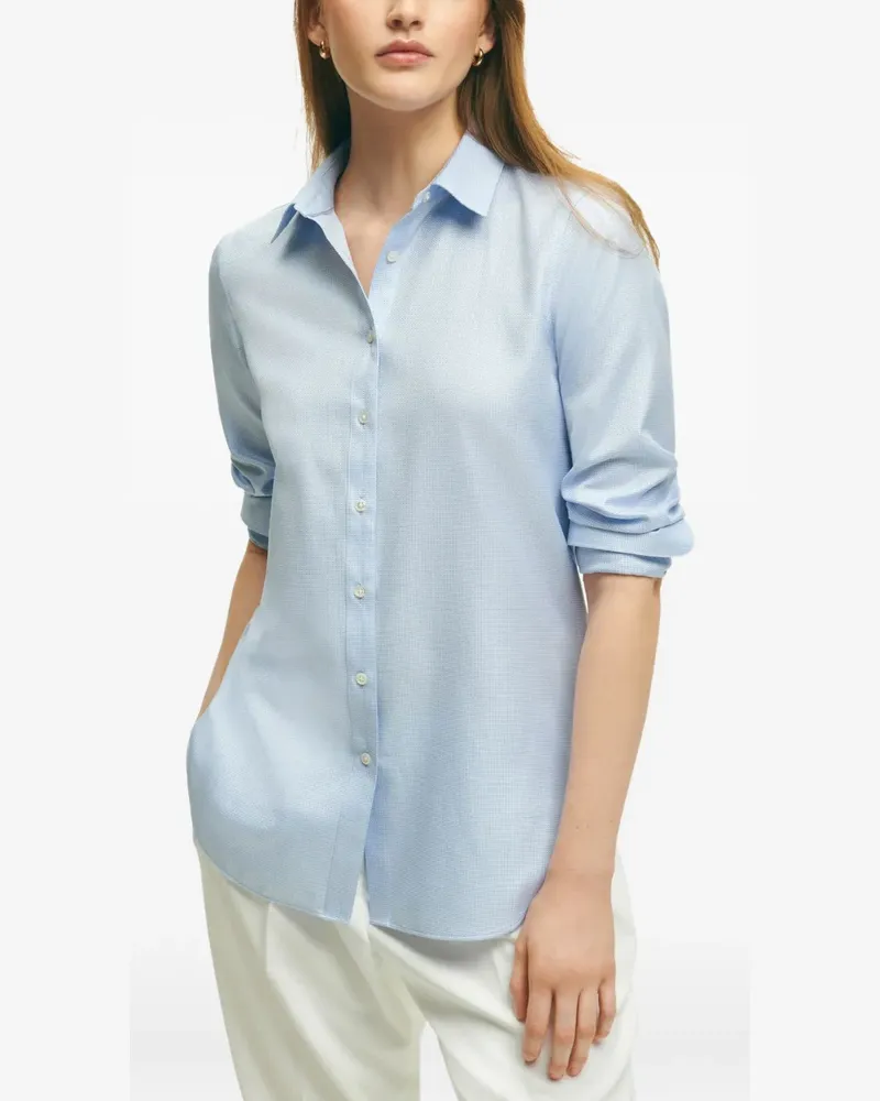 Brooks Brothers Texturiertes Hemd - Blau Blau