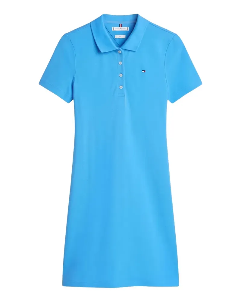 Tommy Hilfiger 1985 schmales Piqué-Polokleid - Blau Blau