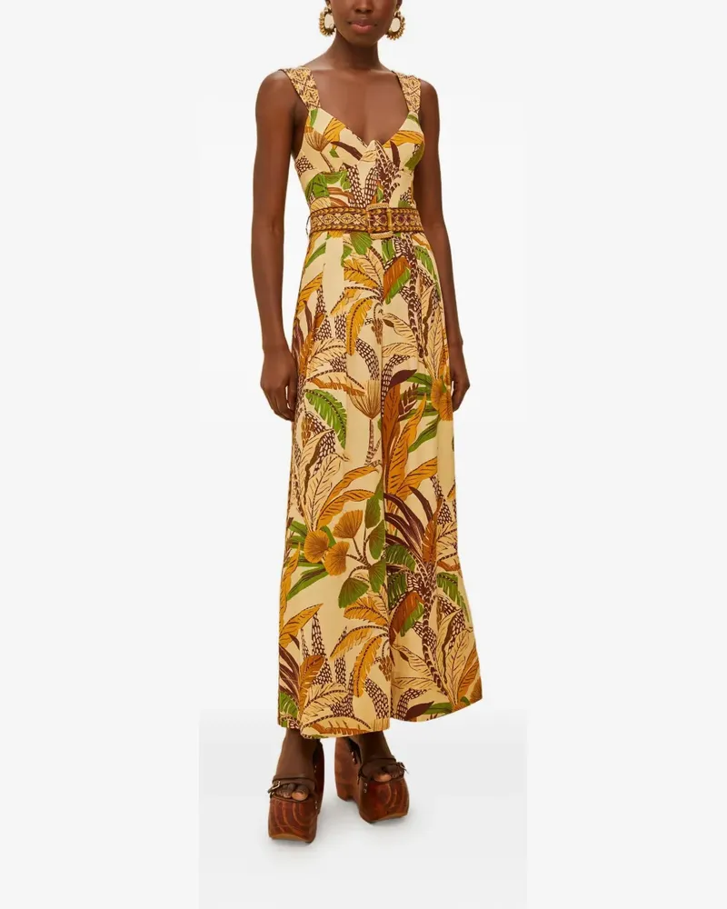 FARM Rio belted jumpsuit - Gelb Gelb