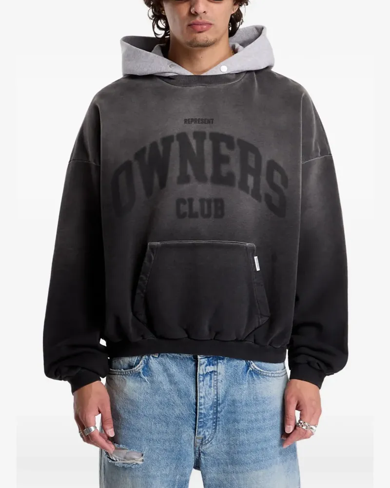 REPRESENT Owners Club logo-print hoodie - Schwarz Schwarz