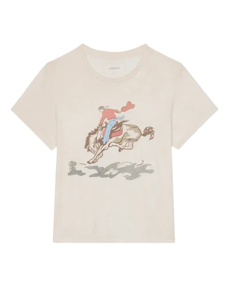 The Great The Little graphic T-shirt - Nude Nude