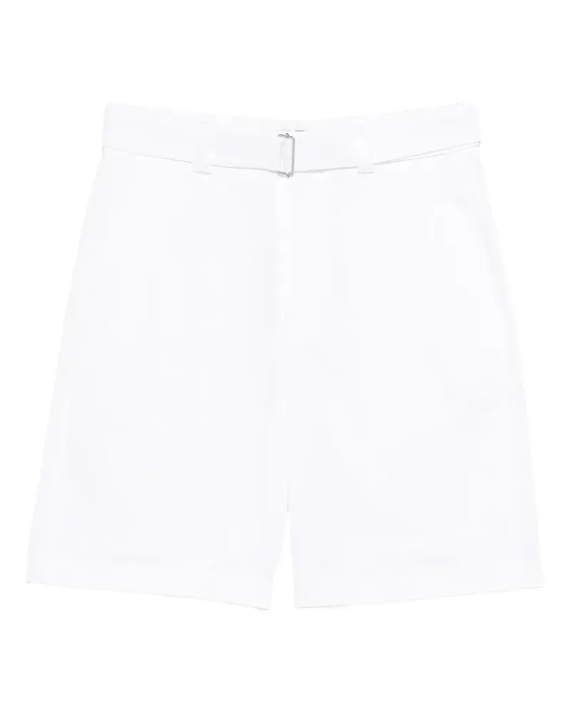 Low Brand belted shorts - Weiß Weiß