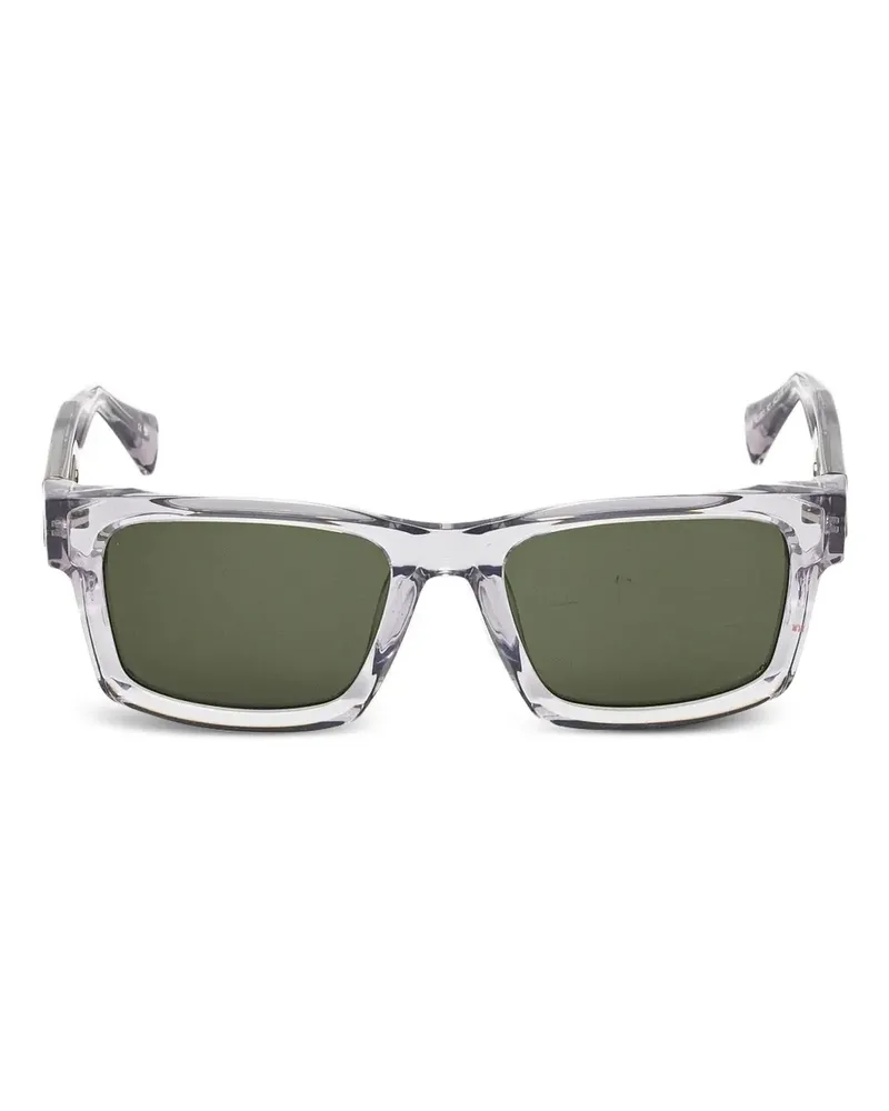 AllSaints Sonnenbrille mit eckigem Gestell - Weiß Weiß