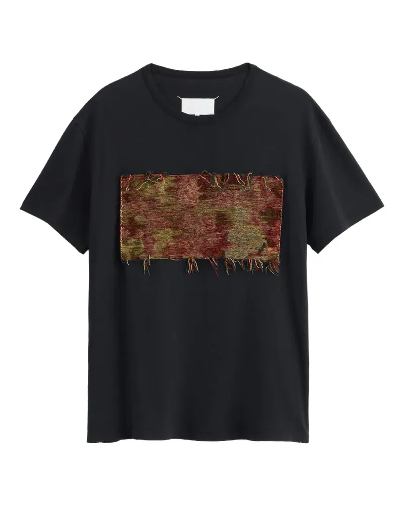 Maison Margiela tapestry-patch T-shirt - Schwarz Schwarz