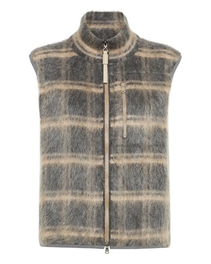 Brunello Cucinelli Karierte Weste - Grau Grau