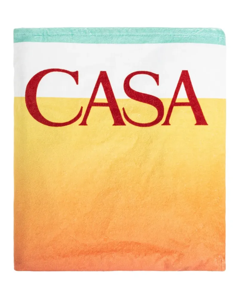 Casablanca Paris Strandtuch mit Logo-Print - Orange Orange